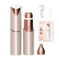 Recortador eléctrico de cejas para mujer, lápiz labial con eliminación de cara, USB, Mini afeitadora, depiladora, novedad de 2025 - details 1