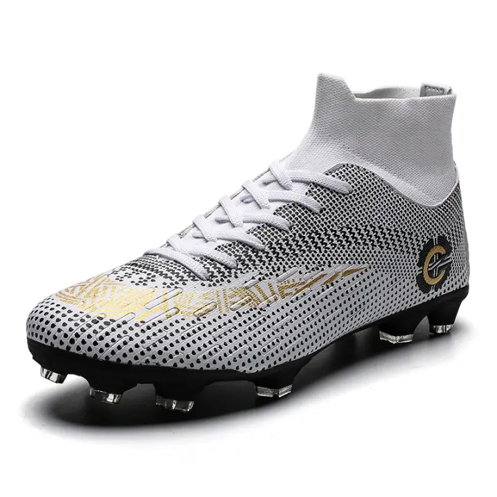 Tacos de fútbol para hombre, botas de fútbol unisex de caña alta para entrenamiento al aire libre e interior y rendimiento atlético - 1