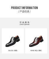 Brock en relieve oxfords zapatos de cuero para hombre - details 11