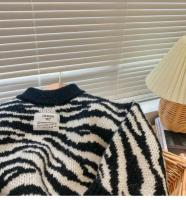 2025 otoño niñas niños Casual cebra suéteres bebé niños tejido Cardigan - details 6