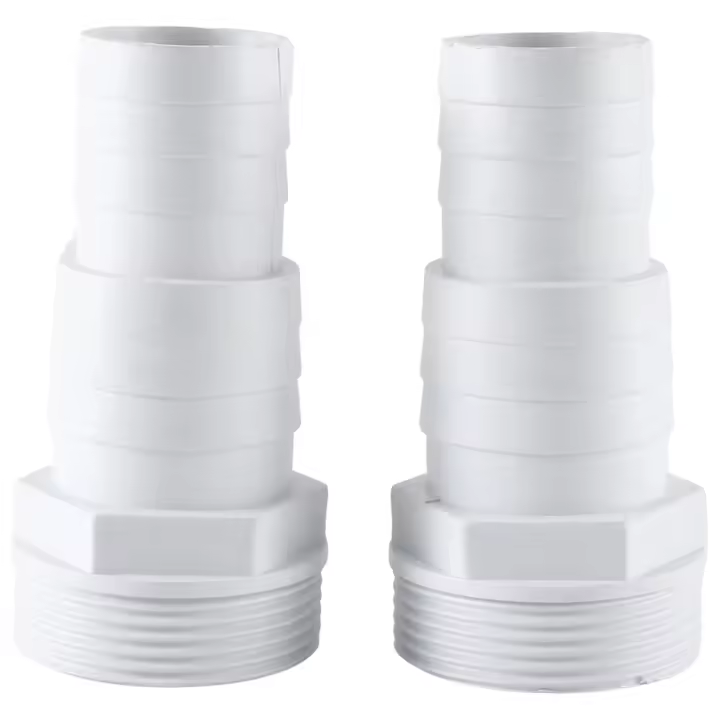 Adaptador de manguera de 2 uds., conexión de manguera de lavadora de 3 vías macho de 1-1/2 pulgadas y 1-1/4 pulgadas para jacuzzis, conector de manguera de piscina - 1