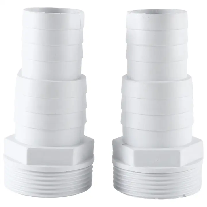 Adaptador de manguera de 2 uds., conexión de manguera de lavadora de 3 vías macho de 1-1/2 pulgadas y 1-1/4 pulgadas para jacuzzis, conector de manguera de piscina - 1