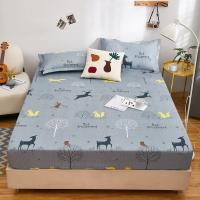 Sábana Ajustable Impermeable Cubierta de Cama Elástica Amigable con la Piel Estilo Floral - details 26