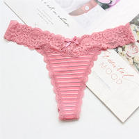 Voplidia-Tanga de algodón para mujer, ropa interior con parte trasera en T, bragas sexys, culo grande, lencería Hipster de encaje sin costuras, 6 unidades por lote - details 7