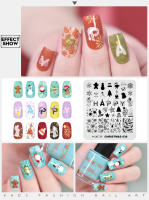 Placa de Arte de Decoración de Uñas KADS con Elementos Navideños y Flores y Hojas Herramienta de Manicura DIY Accesorio de Uñas - details 6