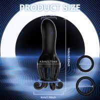Vibrador de entrenamiento de pene masturbador masculino estimulador de glande juguete sexual para retrasar la eyaculación entrenamiento placer masculino prolongar la resistencia - details 7