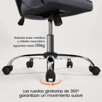Silla de Oficina de Terciopelo Ruinas Giratorias de 360° Ajustable en Altura - details 3