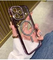 Funda Transparente de Diamante para iPhone Carga Inalámbrica Magnética Accesorios de Electrónica - details 20