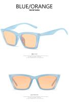 Gafas De Sol De ojo De gato Vintage para mujer, lentes De Sol cuadradas con montura pequeña, De diseñador De marca, Retro, a la moda - details 4