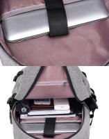 Mochila con contraseña de gran capacidad para hombre, mochila para ordenador de 15,6 pulgadas, se puede conectar a la interfaz USB para cargar - details 16