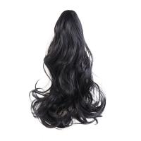 Peluca de cola de caballo rizada de fibra resistente al calor, extensión de cabello, pinza ondulada, cola de caballo, peluca sintética de cola de poni marrón para niñas - details 7