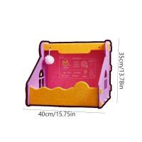 Nido de gato de fieltro de seguridad multifunción, casa para gatos semicerrada, no ocupante, plegable, resistente a los arañazos, caja de papel para cachorros - details 0