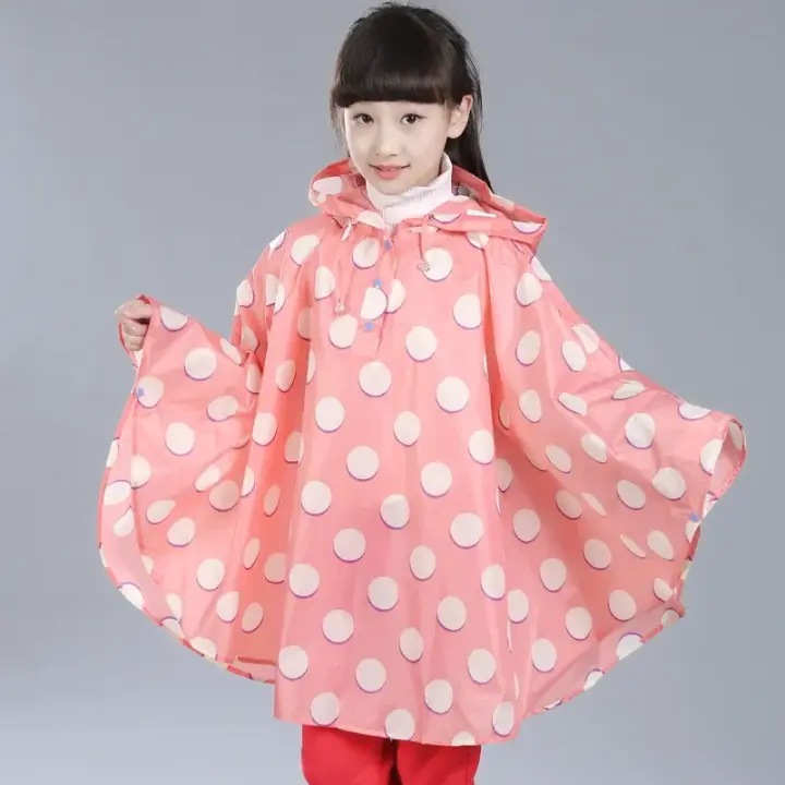 Poncho Impermeable con Capucha para Niños Funda de Lluvia Impermeable para Niños y Niñas - 1