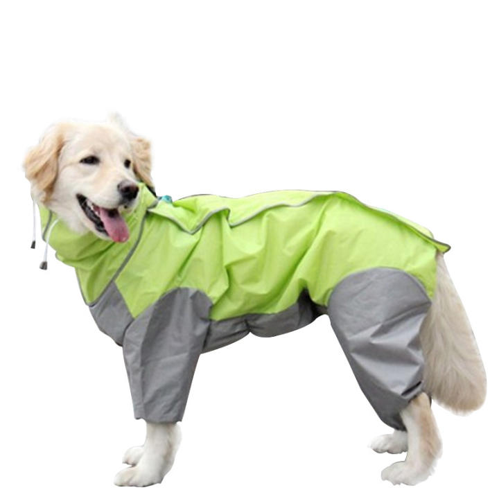 Chubasquero Impermeable Para Perro PETCUTE - Ajustable, Con Patas Completas Y Reflejantes, Ideal Para Lluvia Y Aire Libre (Rojo, Talla 6XL)