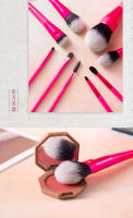 Paquete de 10 brochas de maquillaje de fibra biónica para el cabello, juego completo de brochas de labios para base de maquillaje, rubor en polvo suelto, herramientas de belleza - details 9