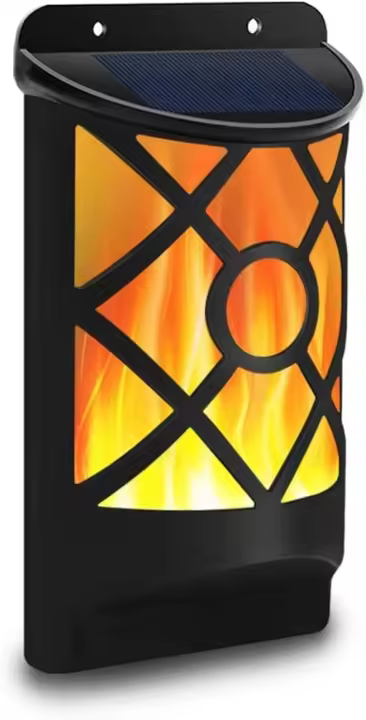 Luces solares de llama para exteriores, candelabro de pared para Patio, cubierta, entrada, impermeable, parpadeante, 1-8 unidades - 1