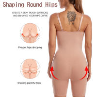 Bodysuit Modelador De Abdomen Y Glúteos Sin Costuras Para Mujeres Fajas Colombianas Slim Catsuit Control Medio Material De Nylon Cómodo Y Transpirable - details 5