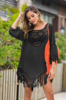 Vestido ligero de playa para mujer, traje de baño de ganchillo, túnica envolvente para trajes de baño, fiestas en la piscina de verano y ropa de resort, cubierta de natación de secado rápido - details 7
