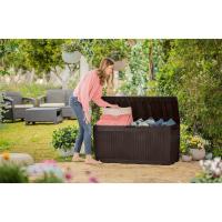 Arcón exterior Baúl de almacenamiento de resina marrón Capacidad de 270L - details 9