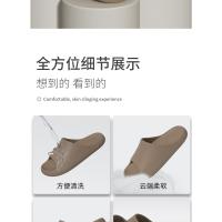 Patrón de cuero zapatillas de alta gama de las mujeres de verano nuevo hogar interior zapatillas frescas baño simple sandalias de baño desgaste exterior de los hombres - details 1