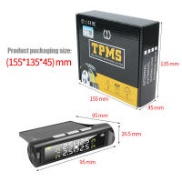 Sistema de Monitoreo de presión de neumáticos TPMS, alarma de seguridad automotriz con energía Solar, USB, Sensor de neumáticos inalámbrico, alarma de seguridad inteligente para coche - details 5