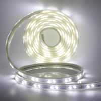 Tira de luces LED de retroiluminación, cinta Flexible de 220V, SMD5730, 68LED/M, impermeable, con enchufe europeo, blanco frío y cálido - details 7