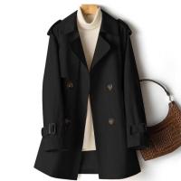 Chaqueta cortavientos con cuello vuelto para mujer, abrigos de moda de otoño - details 4