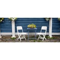 silla plegable, silla plegable acolchada, silla plegable cocina, silla plegable blanca