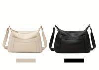 Bolso Cruzado de Cuero Genuino Minimalista Mango Ajustable, Gran Capacidad, Cierre de Cremallera, Elegante Accesorio para Uso Diario y Profesional - details 11