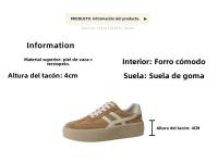 Zapatillas Casuales de Suela Gruesa Estilo Entrenamiento Alemán Nuevo Tamaño 41-43 - details 0