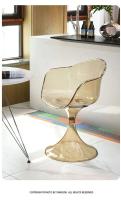 Silla de Comedor de Acrílico Transparente Espalda de Sala de Estar Taburete de Maquillaje para Dormitorio Candelabros y Velas - details 6