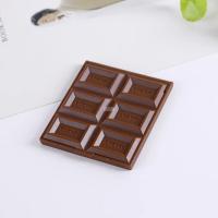 Espejo cuadrado de chocolate, bonito bloque de chocolate, diseño en forma de maquillaje, mini espejo plegable portátil, regalo, 1 ud. - details 2