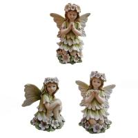Estatua de Hada de las flores de resina artesanal, escultura de Ángel bonita y creativa, figurita en miniatura de jardín exquisita hecha a mano para fiesta - details 2