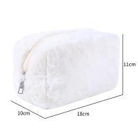 Bolso De Maquillaje Para Mujer De Peluche Sólido Viaje Organizador De Cosméticos Estuche De Ropa Joven Necesario - details 13