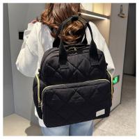 Nueva mochila antisalpicaduras multifuncional de moda de gran capacidad, bolso de maternidad, bolso, mochila de color sólido. - details 27