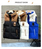 Chaleco de algodón acolchado 2025 para hombre Abrigo ligero sin mangas a prueba de viento, abrigo coreano de talla grande para otoño - details 6
