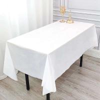 Mantel de PEVA con superposiciones de tela para bodas, Navidad, ducha, cumpleaños, eventos, banquetes, mesa de comedor para el hogar - details 8