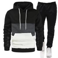 Conjunto deportivo de dos piezas para hombre, Sudadera con capucha y pantalones de cintura elástica, moda informal, Otoño e Invierno - details 5