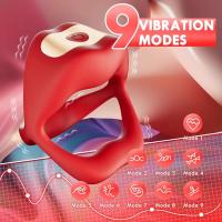APP Vibrador Lengua Retraso Ejaculación Anillo Juguetes Sexuales para Hombres Anillo de pareja - details 8