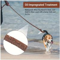 Collar de cuero con tachuelas para perro, correa de cuero adecuada para perros grandes, antimordeduras - details 6