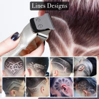 Hatteker-cortadora de pelo profesional inalámbrica para hombre, máquina eléctrica de Metal para cortar Cabello, 18 piezas - details 5