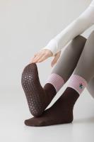 Calcetines de yoga antideslizantes de silicona para mujer, calcetines profesionales de entrenamiento interior para Pilates, calcetines deportivos bonitos con bordado de perro de dibujos animados - details 19