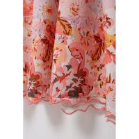 BUNO-Vestido estampado de tirantes con personalidad a la moda de verano para mujer, falda larga sin mangas con cordones y espalda descubierta - details 11