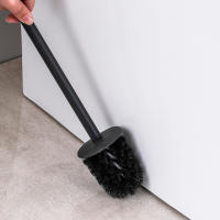 Juego De Cepillo Y Porta Cepillo Para Inodoro Con Diseño Profundo Para Limpieza Debajo Del Borde Compacto Y Oculto Adecuado Para Baño Moderno En RV - details 1