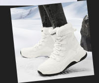 Botas de nieve, zapatos de algodón cálidos, engrosados de terciopelo para mujer, impermeables y antideslizantes - details 8