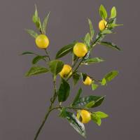 Rama de limón Artificial de lujo, árbol frutal de simulación de plástico elegante, fruta de limón Artificial hecha a mano para interiores y exteriores - details 12