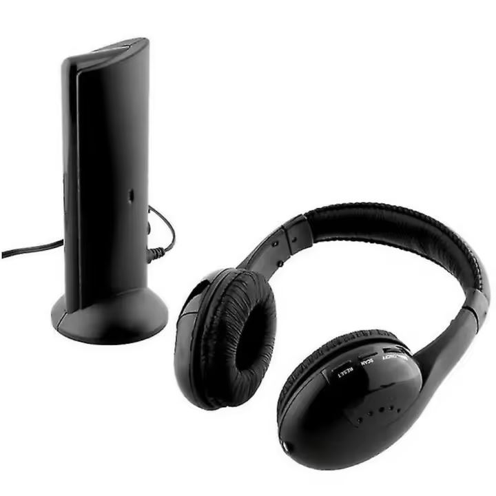 Auriculares inalámbricos para TV con transmisor RF digital de 2.4g, auriculares inalámbricos de alta fidelidad con RCA - 1