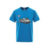 Camiseta de I Was Caught Speeding para Hombre, Top de Algodón, Holgado, Camiseta Informal, Ropa Transpirable, Sudor, Cuello Redondo, Verano - details 14