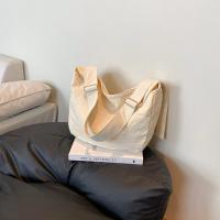 Bolso informal coreano para mujer, bolso de hombro de nailon de gran capacidad con diseño suave, bolso de viaje ligero de Color sólido - details 8