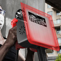 Fresadora de hormigón 1200 W 3000 R/min con 26 hojas, bolsa de transporte, lijadora de hormigón, para pared, yeso, mortero - details 7